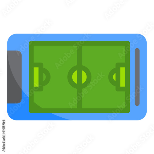 Soccer flat style icon