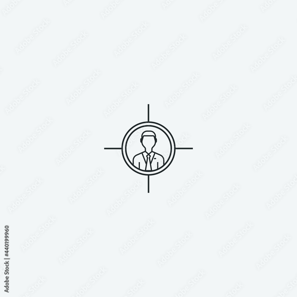 Executive vector icon illustration sign Executive vector icon illustration sign