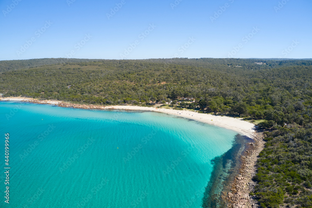 Clear waters and sky of Meelup Beach, Dunsborough, Western Australia Clear waters and sky of Meelup Beach, Dunsborough, Western Australia