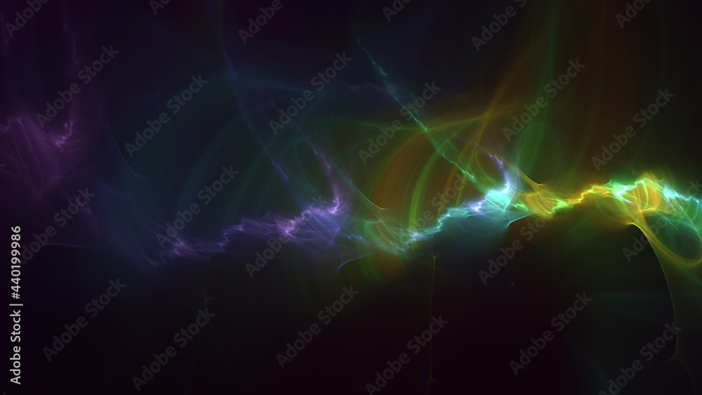 3D rendering abstract multicolor fractal light background 3D rendering abstract multicolor fractal light background