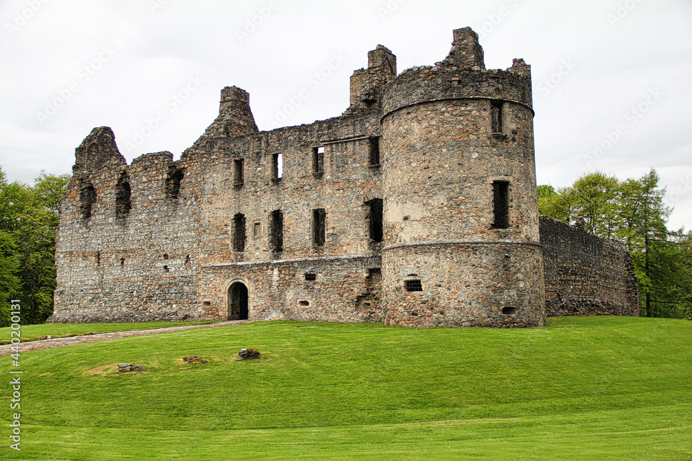 Balvenie Castle is a ruined castle 1 km north of Dufftown in the Moray region of Scotland.