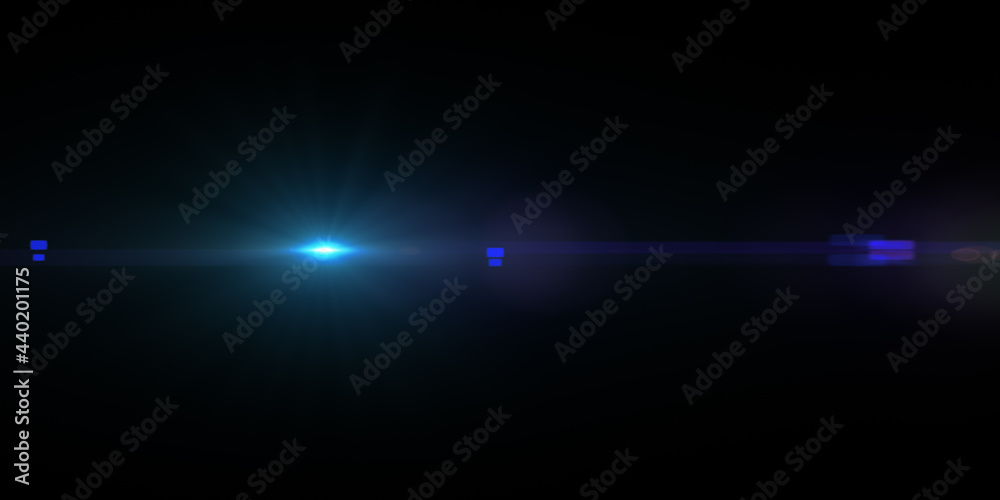 lens flares for photography and anamorphic lens flare. 3d render. Stock  Illustration | Adobe Stock