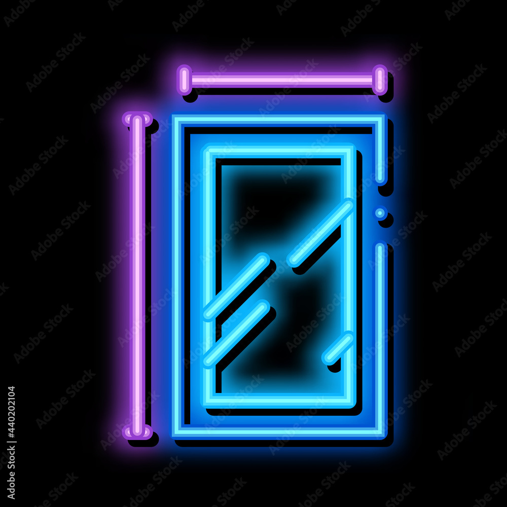 window dimensions neon light sign vector. Glowing bright icon window dimensions sign. transparent symbol illustration window dimensions neon light sign vector. Glowing bright icon window dimensions sign. transparent symbol illustration