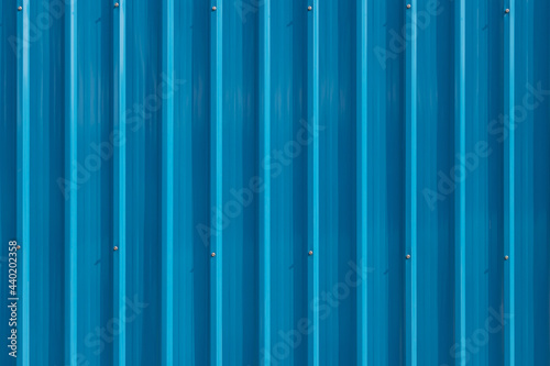 blue metal sheet background and texture. blue corrugated galvanised.