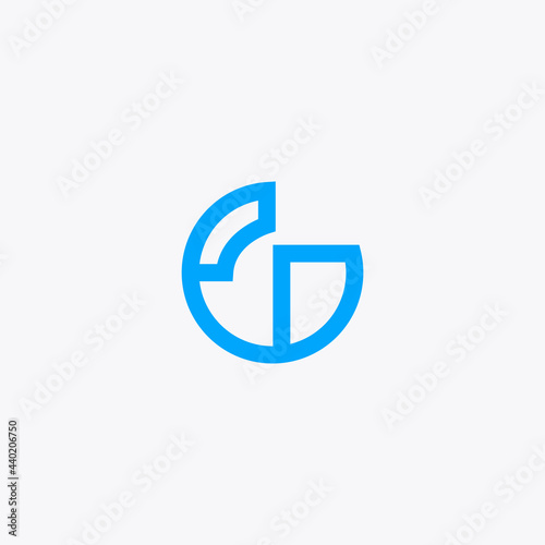 letter g abstract logo icon vector design template