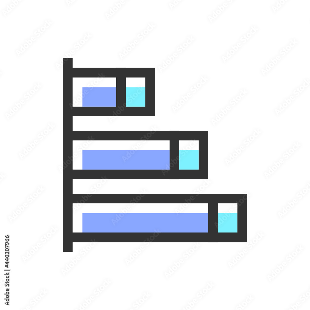 Business Graph filled outline icon Business Graph filled outline icon
