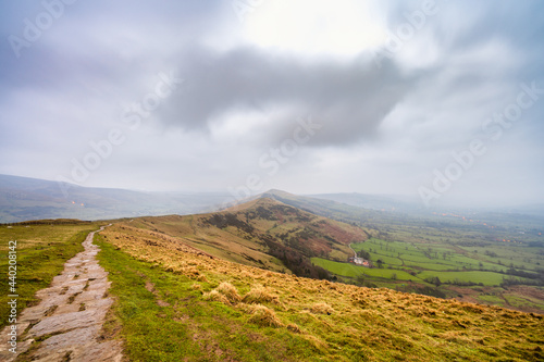 Mam Tor mountain in Peak District. England