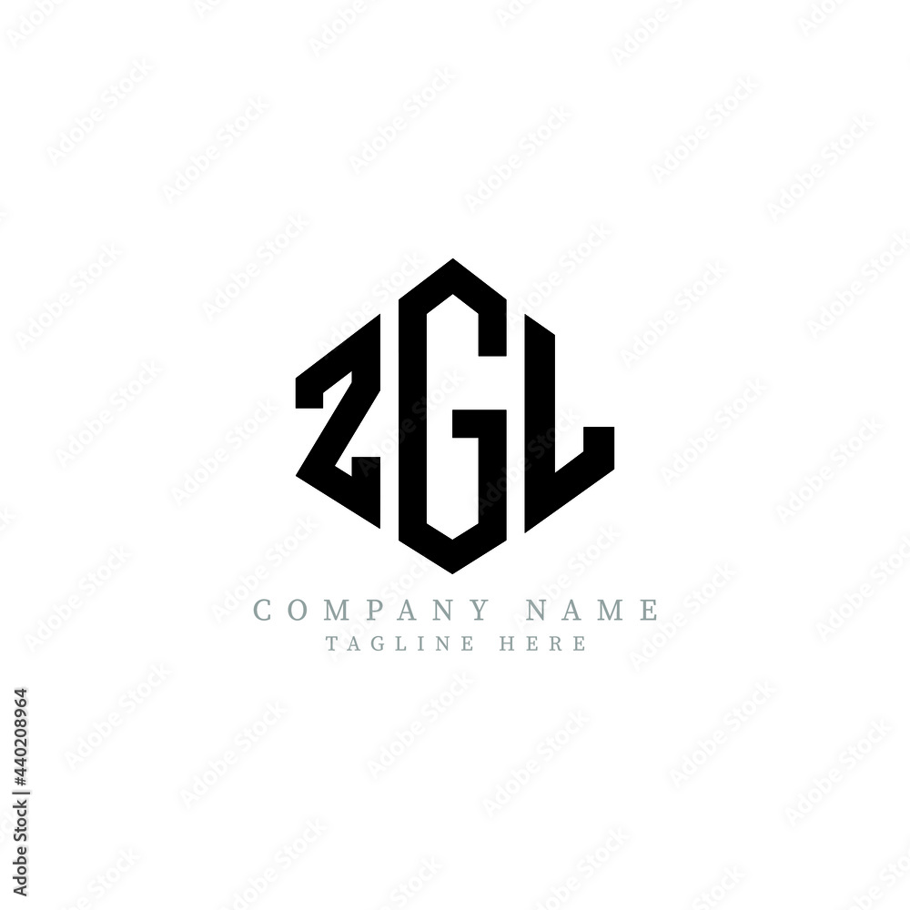 ZGL letter logo design with polygon shape. ZGL polygon logo monogram. ZGL cube logo design. ZGL hexagon vector logo template white and black colors. ZGL monogram, ZGL business and real estate logo. 