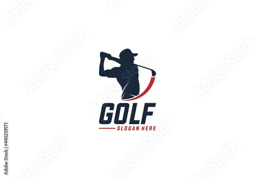 golf logo in white background