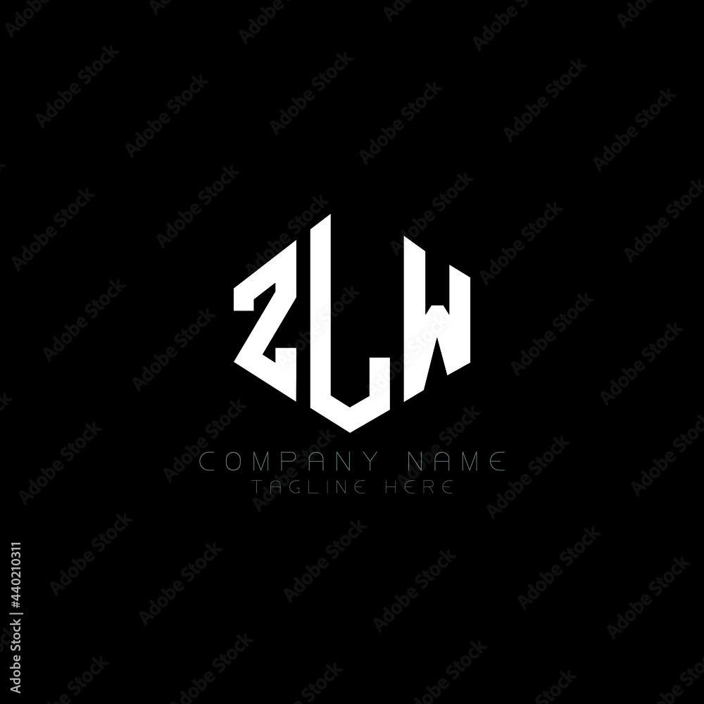 ZLW letter logo design with polygon shape. ZLW polygon logo monogram. ZLW cube logo design. ZLW hexagon vector logo template white and black colors. ZLW monogram, ZLW business and real estate logo. 