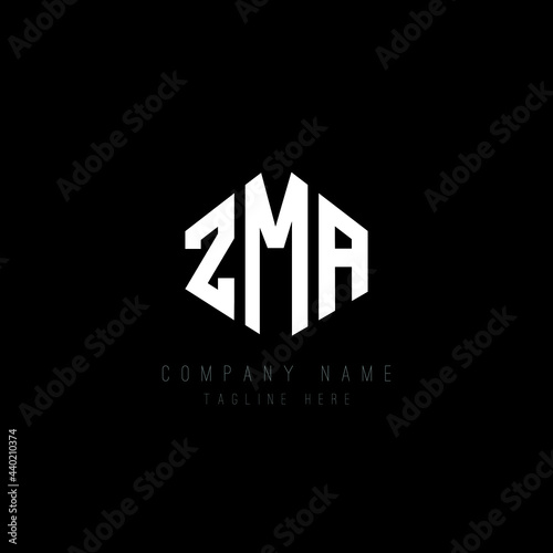 Free Download ZMA letter logo design with polygon shape. ZMA polygon logo monogram. ZMA cube logo design. ZMA hexagon vector logo template white and black colors. ZMA monogram, ZMA business and real estate logo.  - GFXLoad