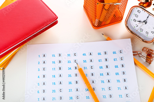 Answer sheet, stationery an...