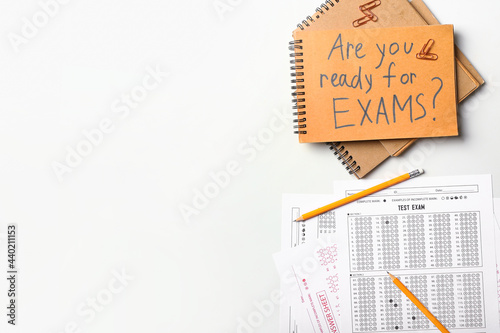 Stationery, answer sheets a...