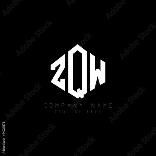 Free Download ZQW letter logo design with polygon shape. ZQW polygon logo monogram. ZQW cube logo design. ZQW hexagon vector logo template white and black colors. ZQW monogram, ZQW business and real estate logo.  - GFXLoad