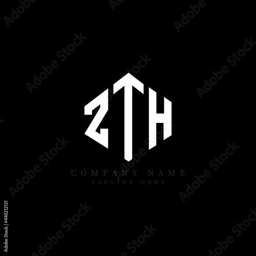 Free Download ZTH letter logo design with polygon shape. ZTH polygon logo monogram. ZTH cube logo design. ZTH hexagon vector logo template white and black colors. ZTH monogram, ZTH business and real estate logo.  - GFXLoad