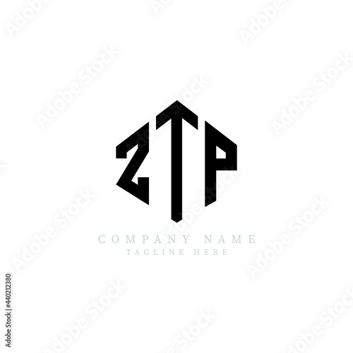 ZTP letter logo design with polygon shape. ZTP polygon logo monogram. ZTP cube logo design. ZTP hexagon vector logo template white and black colors. ZTP monogram, ZTP business and real estate logo. 