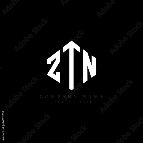 Free Download ZTN letter logo design with polygon shape. ZTN polygon logo monogram. ZTN cube logo design. ZTN hexagon vector logo template white and black colors. ZTN monogram, ZTN business and real estate logo  - GFXLoad