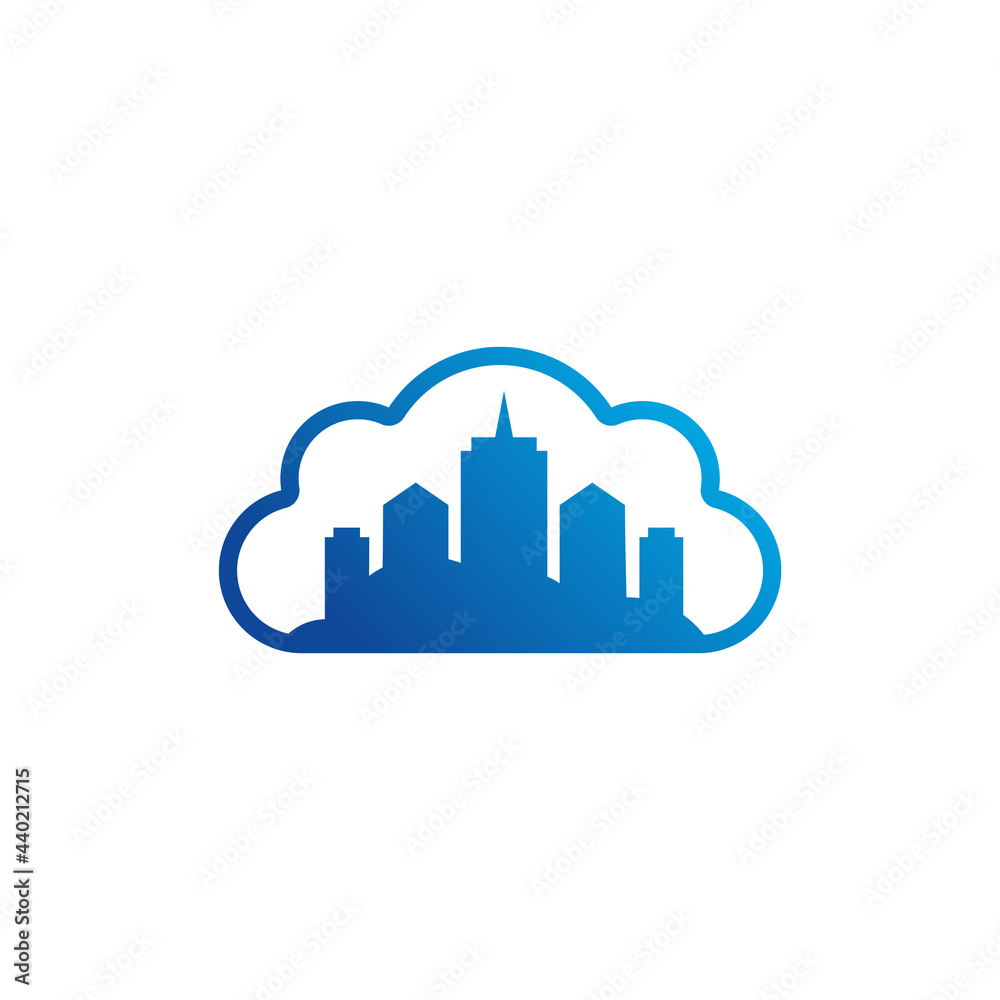 Cloud City logo vector template, Creative Building logo design concepts Cloud City logo vector template, Creative Building logo design concepts