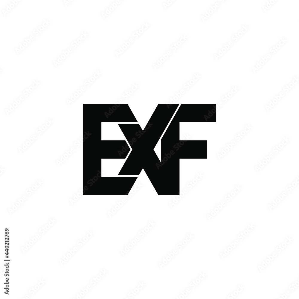 exf letter original monogram logo design