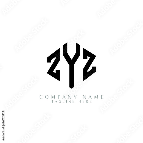 ZYZ letter logo design with polygon shape. ZYZ polygon logo monogram. ZYZ cube logo design. ZYZ hexagon vector logo template white and black colors. ZYZ monogram, ZYZ business and real estate logo. 