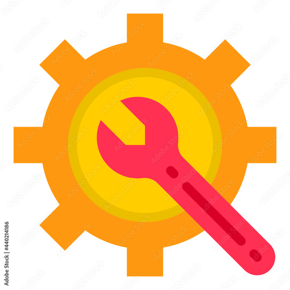 Engineering flat style icon