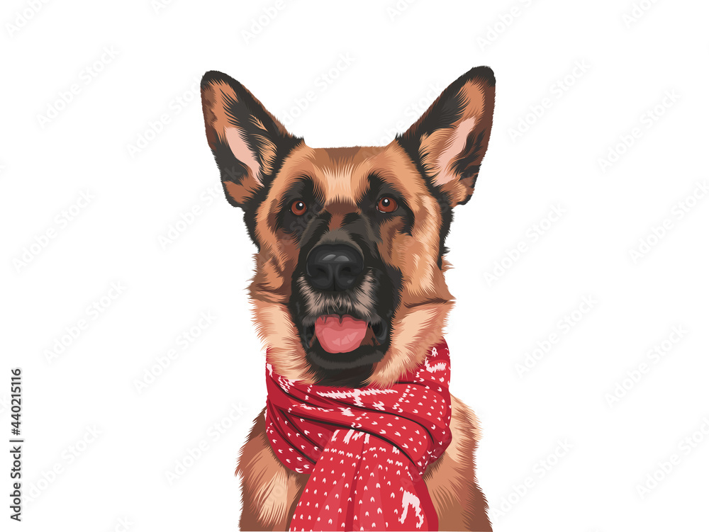 Obraz premium Dog Illustration