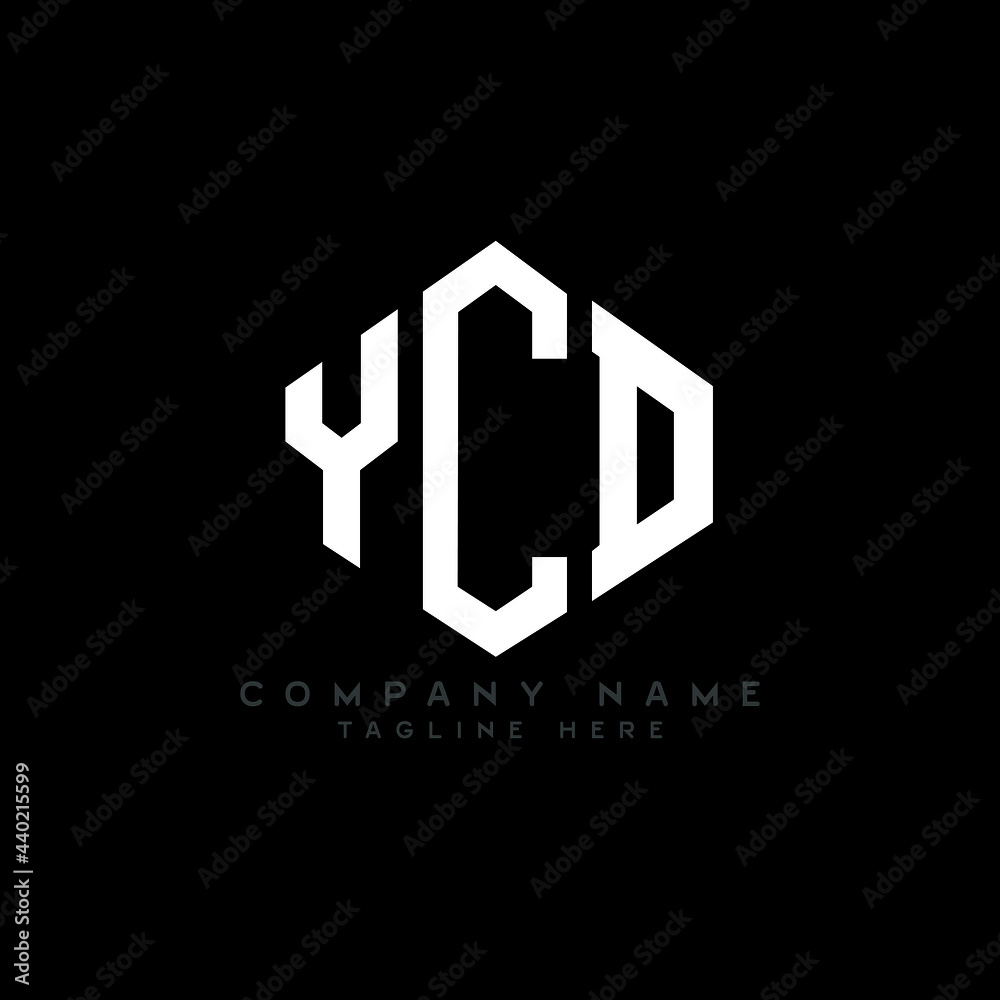 YCD letter logo design with polygon shape. YCD polygon logo monogram. YCD cube logo design. YCD hexagon vector logo template white and black colors. YCD monogram, YCD business and real estate logo. 