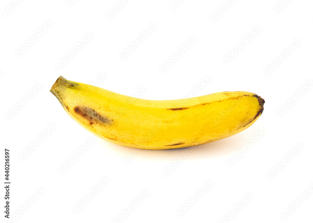 A banana isolated on white background.