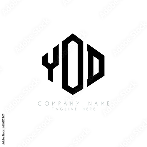 YOD letter logo design with polygon shape. YOD polygon logo monogram. YOD cube logo design. YOD hexagon vector logo template white and black colors. YOD monogram, YOD business and real estate logo. 