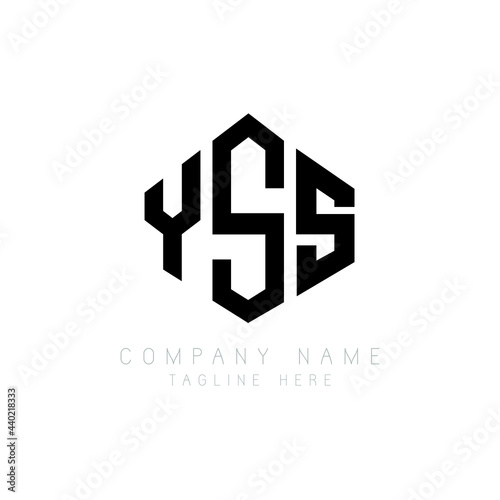 YSS letter logo design with polygon shape. YSS polygon logo monogram. YSS cube logo design. YSS hexagon vector logo template white and black colors. YSS monogram  YSS business and real estate logo. 