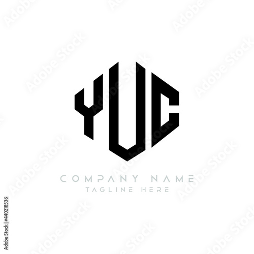 Free Download YUC letter logo design with polygon shape. YUC polygon logo monogram. YUC cube logo design. YUC hexagon vector logo template white and black colors. YUC monogram, YUC business and real estate logo.  - GFXLoad