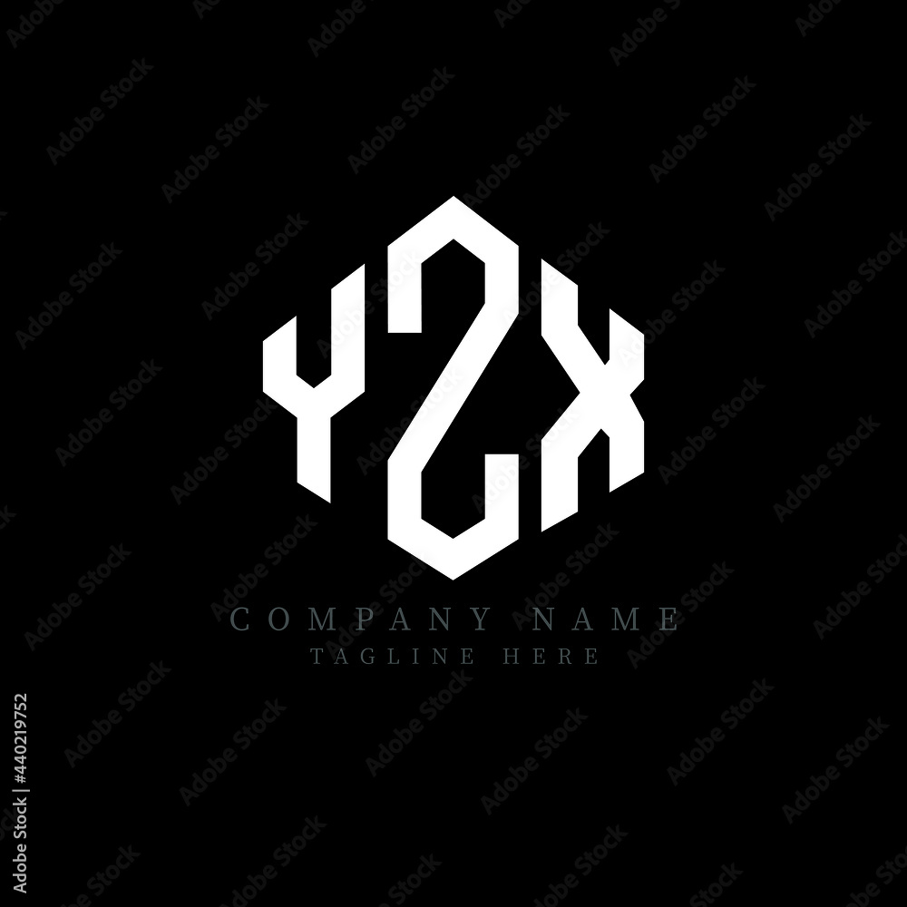 YZX letter logo design with polygon shape. YZX polygon logo monogram. YZX cube logo design. YZX hexagon vector logo template white and black colors. YZX monogram, YZX business and real estate logo. 