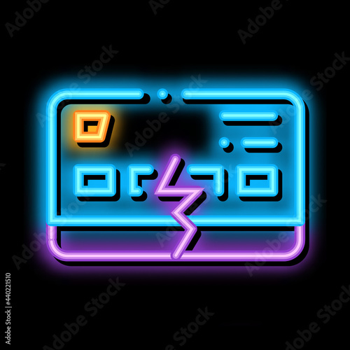 firm breakdown neon light sign vector. Glowing bright icon firm breakdown sign. transparent symbol illustration