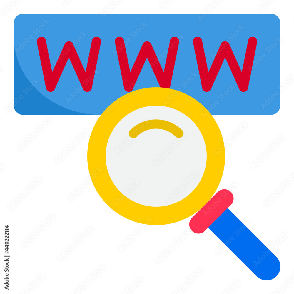 WWW flat style icon