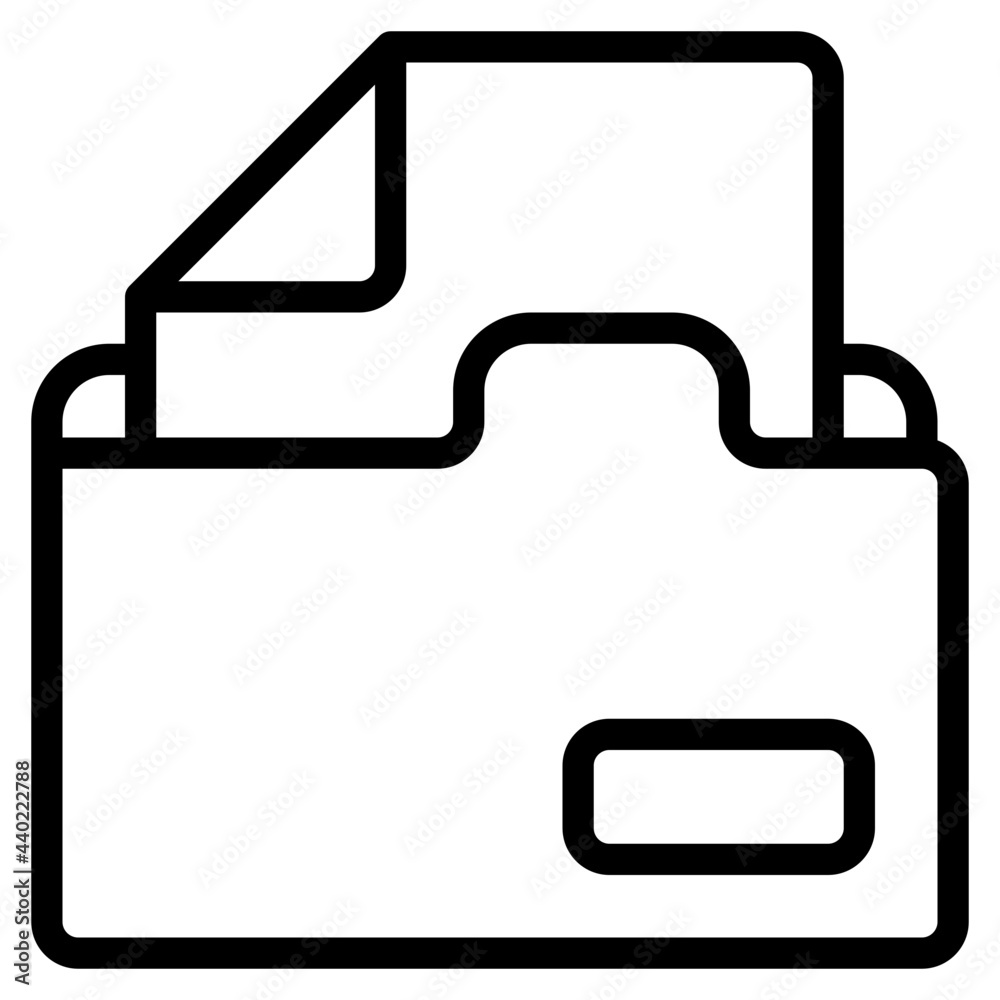 Floder outline style icon