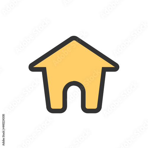 Home filled outline icon