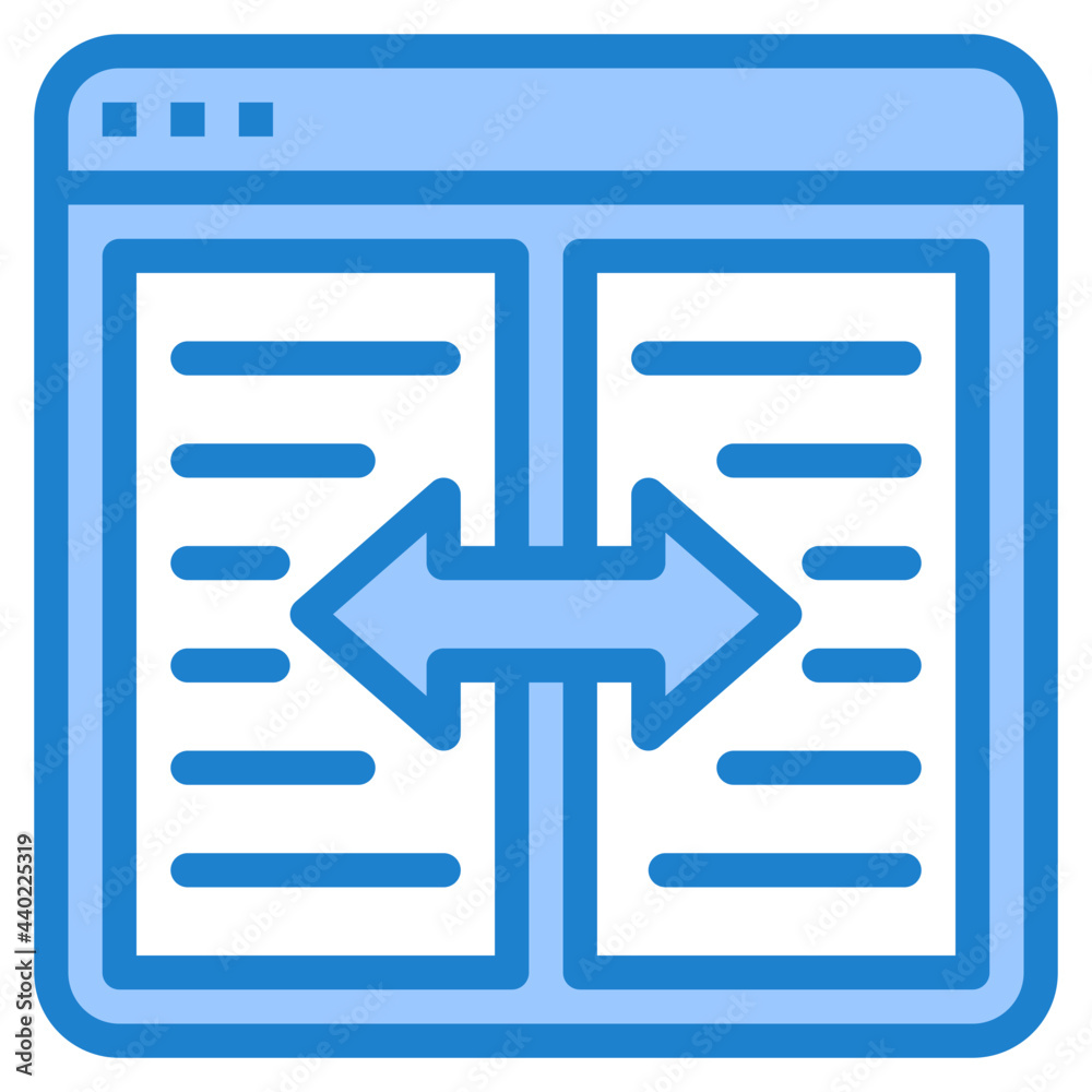 Data blue style icon Data blue style icon