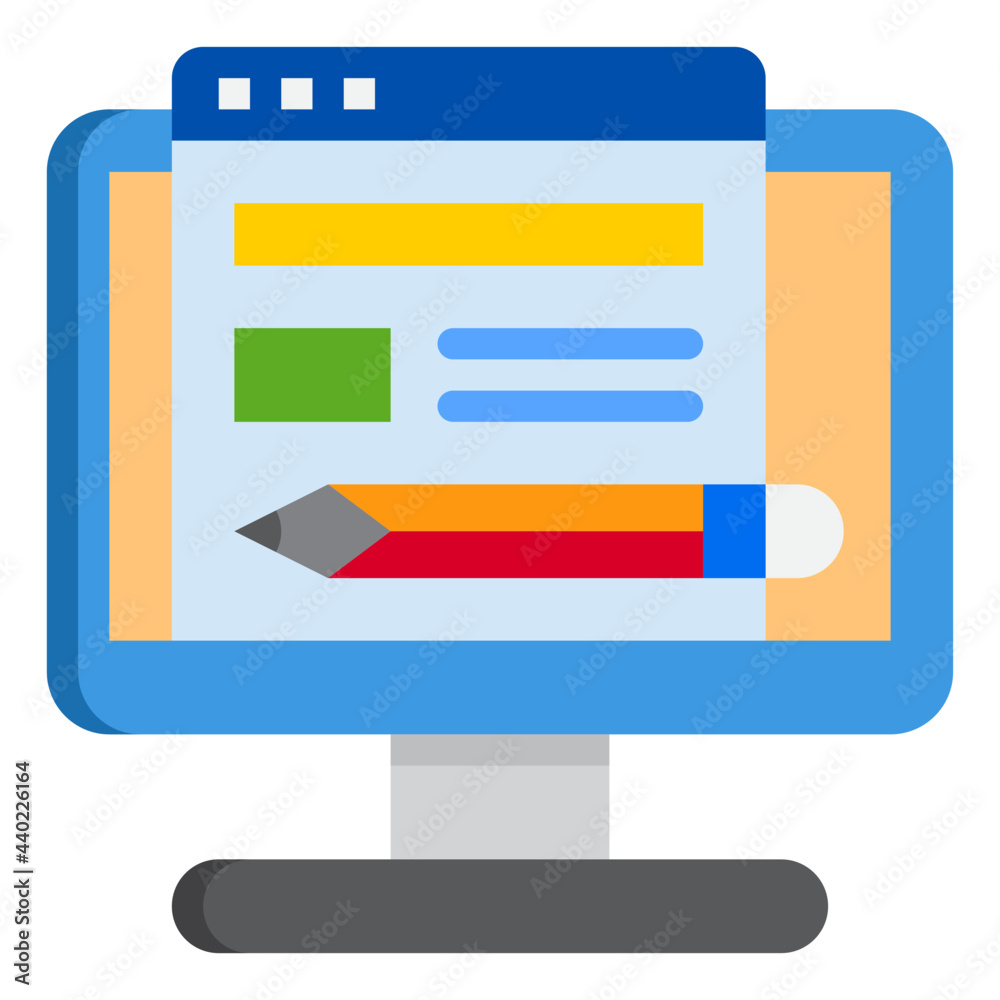 Programing flat style icon