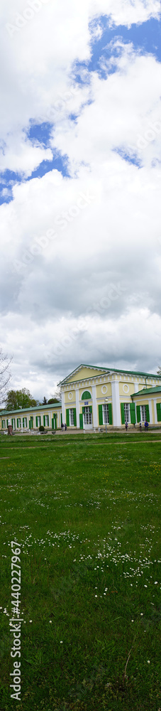  Colonnade building of Solny and Lucni mineral springs in Frantiskovy Lazne                              