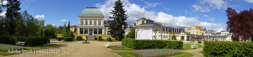 Spa colonnade in Frantiskovy Lazne                               
