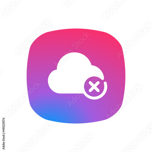 Delete Cloud Service - Sticker