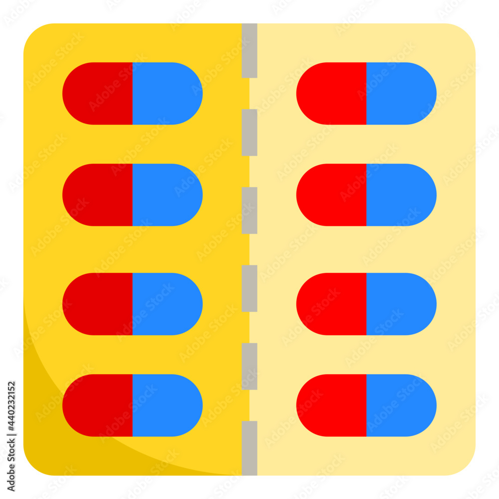 Pills flat style icon Pills flat style icon