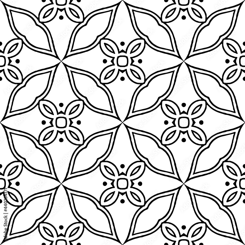 Black and White Ornaments, Seamless Vector Pattern for wrapping paper, fabric, textile, wedding invitations, packing. Black and White Ornaments, Seamless Vector Pattern for wrapping paper, fabric, textile, wedding invitations, packing.