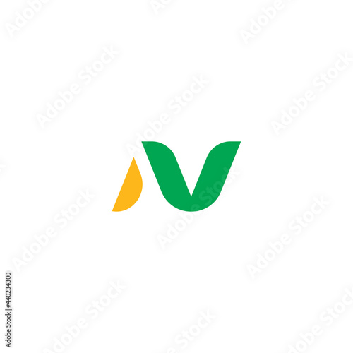 Letter NV Logo Free Download Letter NV Logo - GFXLoad