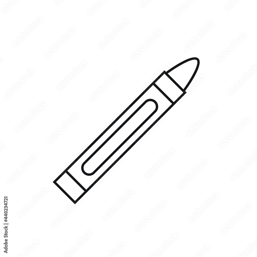 Crayon icon design vector illustration Crayon icon design vector illustration