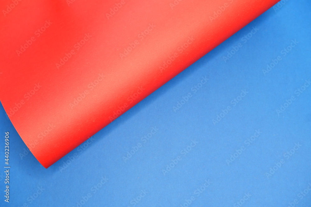 Red and blue cardboard. Background. Texture. Volume. Red and blue cardboard. Background. Texture. Volume.
