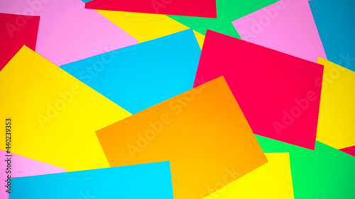 Multicolor background of colored paper.
