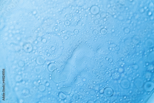 abstract blue water bubbles, liquid fresh purity