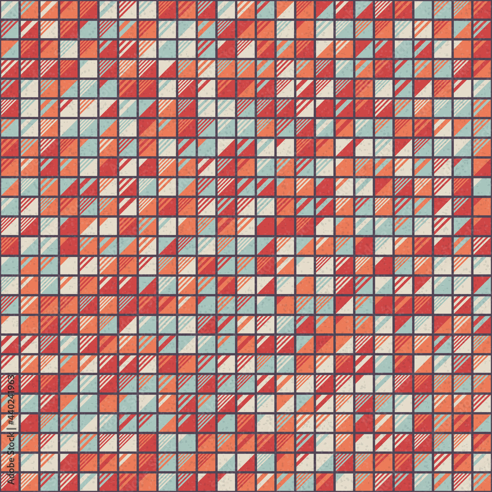 Fototapeta premium Abstract Geometric Pattern generative computational art illustration