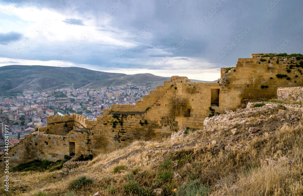 Medieval ruined fortress Bayburt in Turkey